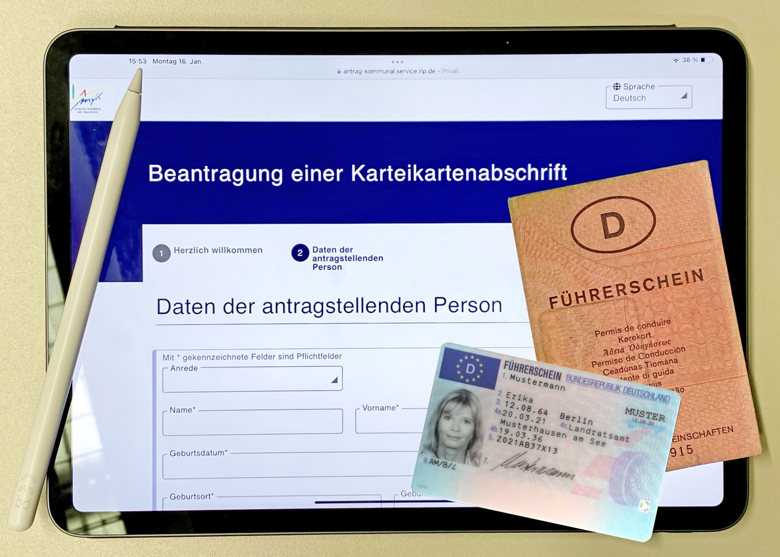 Führerschein-Umtausch: Karteikartenabschrift jetzt online beantragen